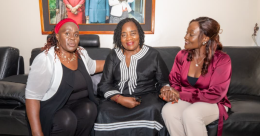 Nyokabi Gachagua and daughter visit Mama Ida Odinga at Opoda farm in Bondo.